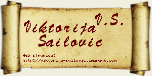 Viktorija Sailović vizit kartica